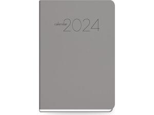 Ημερολόγιο εβδομαδιαίο The Writing Fields All Times 320 7.5x11cm 2024 ημιεύκαμπτο εξώφυλλο με ματ δερματίνη γκρι